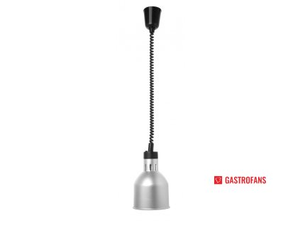 Výškově nastavitelná ohřívací lampa válcová - silver - 230V / 250W - ø175x(H)250 mm