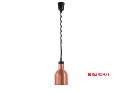 Výškově nastavitelná ohřívací lampa válcová, Měděná, 230V/250W, o175x(H)250mm