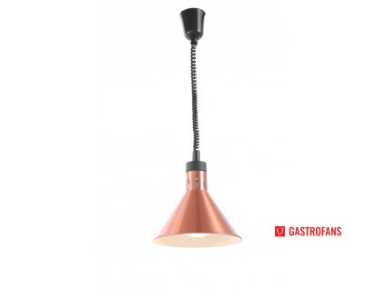 Výškově nastavitelná ohřívací lampa kónická - copper - 230V / 250W - ø275x(H)250 mm
