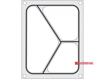 Matrice do baličky Hendi, na třídílnou misku 227x178 mm