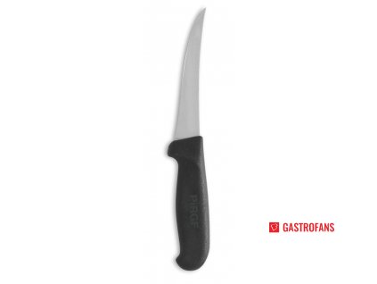 Nože řeznické, zakřivený, černý, 12 cm