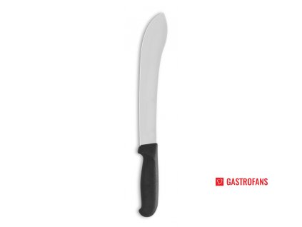 Nože řeznické, zakřivený, černá, 26 cm