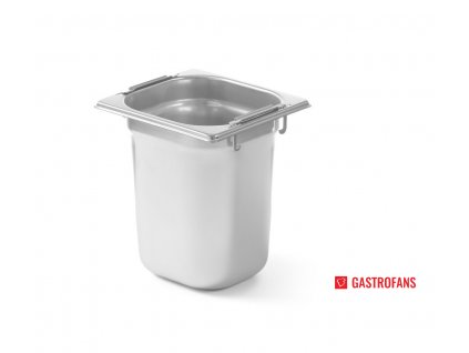 Gastronádoba 1/6 se zapuštěnými uchy, GN 1/6, 3,4L, (H)200mm