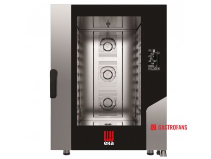 Paro konvekční pec / elektrický konvektomat EKA Millennial black mask bakery, 10x plech - 600mm x 400mm - ovládání dotykovým panelem ThermoCook  Hendi