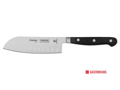 Nůž Century Santoku na sekání a mělnění, Černá, (L)330mm