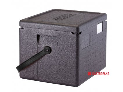 Termoizolační box Cam GoBox® s černým uchem, GN 1/2, 22,3L, Černá, 390x330x(H)316mm