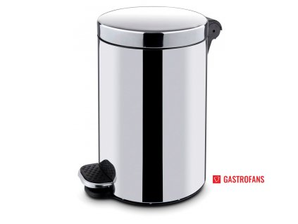 Kulatý koš s pedálem a vložkou, 5L, o210x(H)280mm