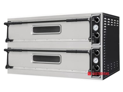 Pec na pizzu BASIC SLIM, 2 komory , 50/455?C, 400V/12000W, 1305x489x(H)745mm