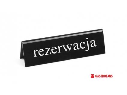 Cedulka "rezervováno", rezerwacja, 130x30x(H)38mm