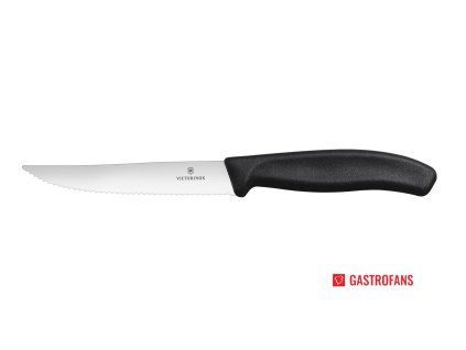 Nůž na steaky a pizzu, Černá  Victorinox