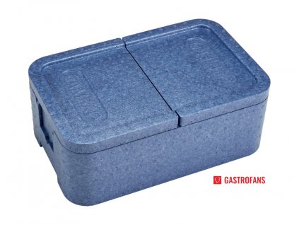 2-komorový termoizolační box GoBox®, Modrá, 437x276x(H)175mm