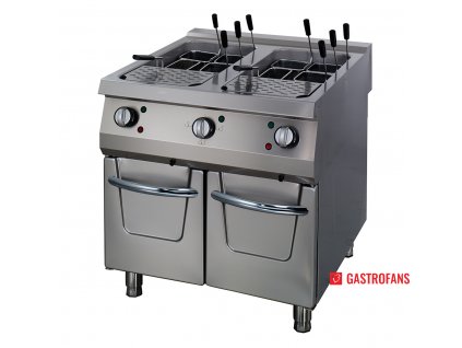 Vařič těstovin Premium - elektrický - 400V - dvojitá jednotka - hloubka 90 cm