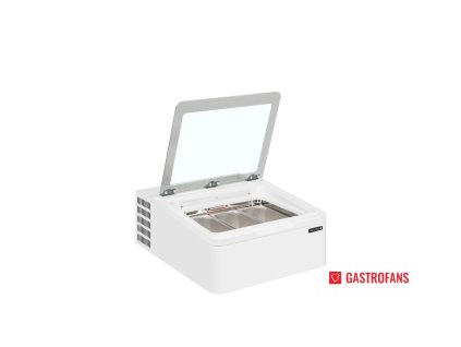 Pultový distributor kopečkové zmrzliny | ICE3 | stolní model – 3×5 l vaničky – bílý/nerez  TEFCOLD