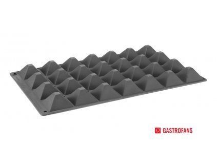 Silikonová forma Pyramide, HENDI, 28 otvorů, GN 1/1, 66x66x(H)40mm