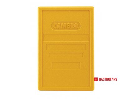 Víko pro termoizolační boxy Cam GoBox s horním plněním, Cambro, žluté, Žlutá, 600x400x(H)34mm