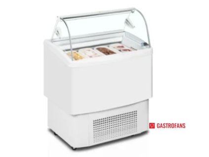Zmrzlinová vitrína - 4+4 x 5 l  Combisteel