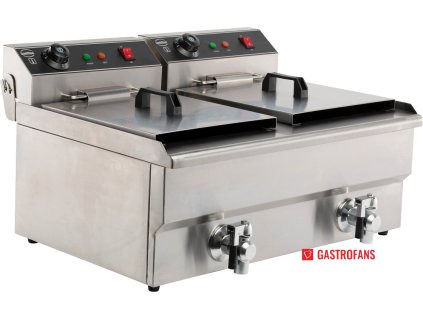 Elektrická stolní fritéza - objem 2x8 L  Combisteel