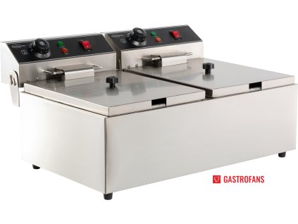 Elektrická stolní fritéza 2x6 L  Combisteel