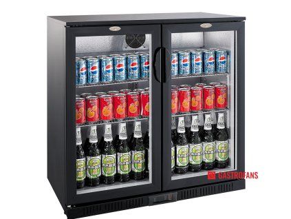 211317 chladici barova lednice cerna 2 dvere