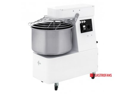 Spirálový mixér s pevnou mísou a nádobou, 32 l, Prismafood, 88 kg/h, 32L, 400V/1100W, 435x750x(H)810mm