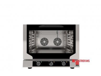 Pekařská konvekční pec s vlhkostí Evolution Next 4x 600x400, elektrická, s elektromechanickým ovládáním, třífázová, Tecnoeka, 400V/6400W, 783x755x(H)634mm ThermoCook  Tecnoeka
