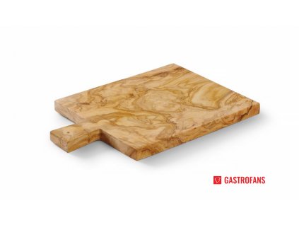 Servírovací deska z olivového dřeva, HENDI, 340x230x(H)22mm