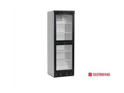 Dvoukřídlá chladicí skříň | SCU 2375 | prosklené dveře – 347 l – bílá TEFCOLD