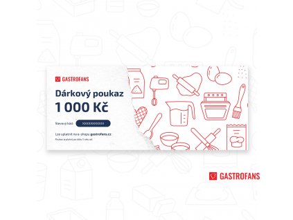 Dárkový poukaz 1000 Kč na nákup na Gastrofans.cz