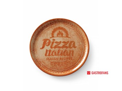 Pizza talíř Kolekce receptů Brick Red, HENDI, Červená, o310mm  Hendi