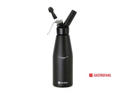 Šlehačková láhev, HENDI, Kitchen Line, 0,95L, Černá, o95x(H)320mm  Hendi