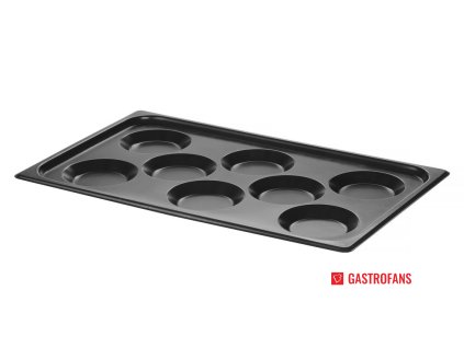 Tác na vejce, s nepřilnavým povrchem CONVECTOMAT EGGPLATE, HENDI, GN 1/1, Černá, 530x325x(H)26mm Hendi