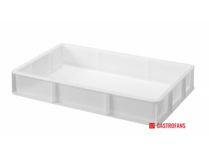 Krabice na těsto na pizzu GN1/1, Bílá, 530x325x(H)90mm Hendi