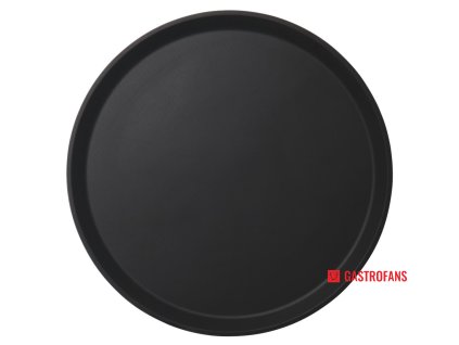 Servírovací tác Camtread, kulatý, protiskluzový, Cambro, černý, Černá, o405x(H)21mm  Cambro