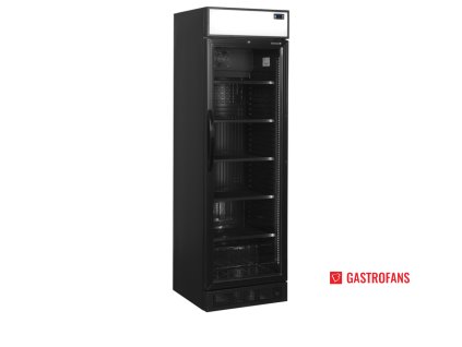 Chladicí skříň | CEV 435 CP BLACK | – 345 l - reklamní panel TEFCOLD