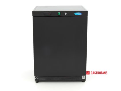 Chladnička s plnými, křídlovými dveřmi – 200 l – 3 nastavitelné police – černá Maxima