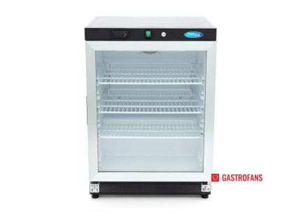 Chladnička - 200 l - černá se skleněnými, křídlovými dveřmi Maxima