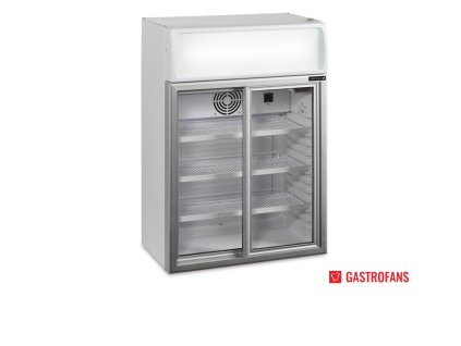 Stolní chladicí skříň - 2 posuvné dveře - 655x930 mm