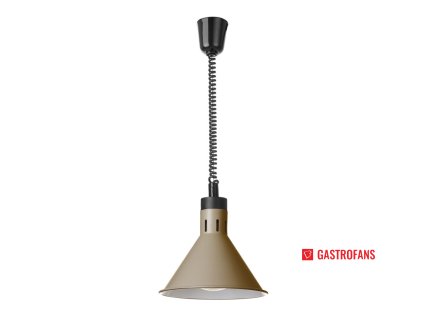 Výškově nastavitelná ohřívací lampa kónická,Béžová, ?275x(H)250mm  Hendi