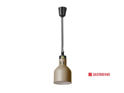 Výškově nastavitelná ohřívací lampa válcová, Béžová, 230V/250W, ?175x(H)250mm  Hendi