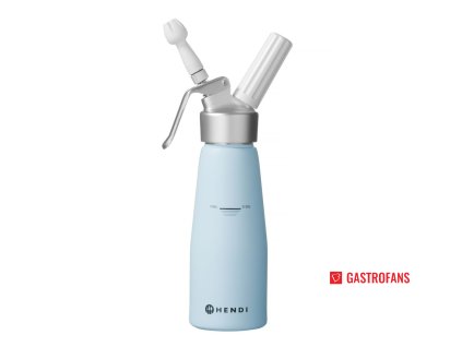 Šlehačkový sifon, HENDI, 0,5L, Pastelově modrá, ?80x(H)260mm  Hendi