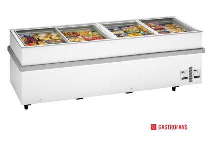 Pultová mraznička SS F250 | prosklené víko | 1032 l | statické chlazení  TEFCOLD