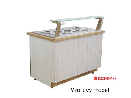 Distributor zmrzliny statický | Malaga ML8 | 8× válcová nádoba ? 20 cm  Juka