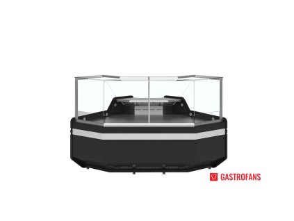 Rohová chladicí vitrína 90° | Modena W NZ/110 SP New | ventilovaná, otevřená – 1,27 m2 – výběr barev  Juka