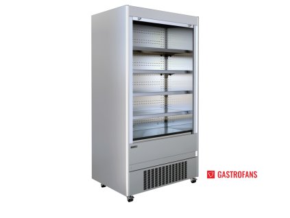 Chladicí nerezová přístěnná vitrína s roletou – 1312×1994 mm TEFCOLD