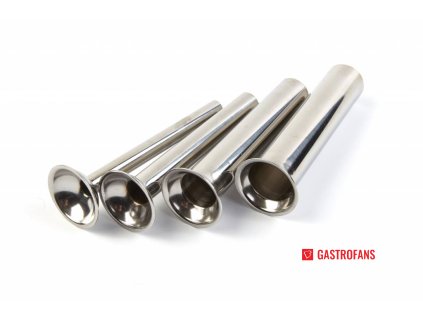 Trubky na plnění klobás z nerezové oceli - sada 4 kusů  Maxima