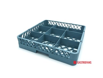 Stojan na skleněné talíře do myčky nádobí - 50 x 50 cm - 9 přihrádek  Maxima
