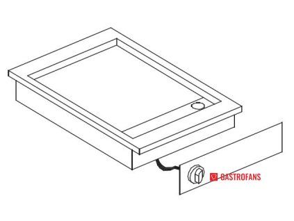 228853 elektricky frytop chromovany povrch