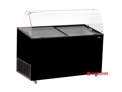 Zmrzlinová vitrína - černá 10x5 l  Combisteel