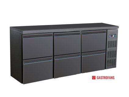 Barová lednice - 6 zásuvek  Combisteel