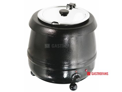 Elektrický kotlík SB10 10 l – černý ohřívač na polévku  Tip-gastro